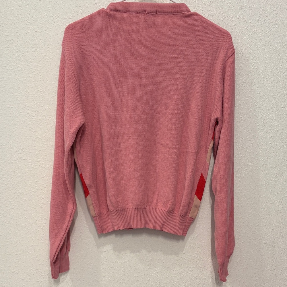 NWOT Vibrant Heart Pattern Sweater - Picture 3 of 3